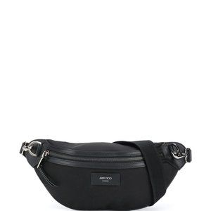 Jimmy Choo logo-patch York belt bag